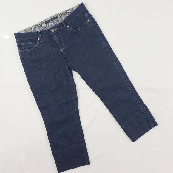 Joe's Jeans Cropped Jeans Women 28 Socialite Kicker Blue Dark Wash Denim - Picture 2 of 10